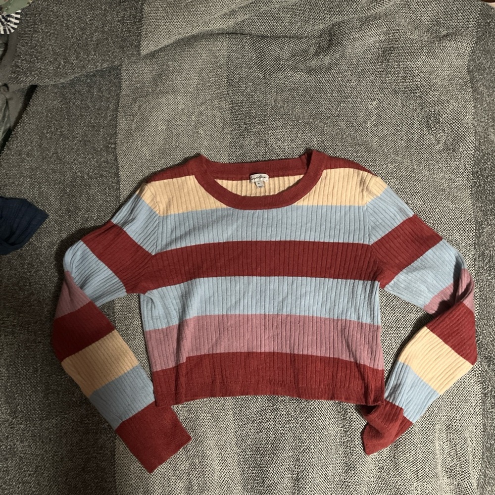 Love, Fire Multicolor Ribbed Sweater